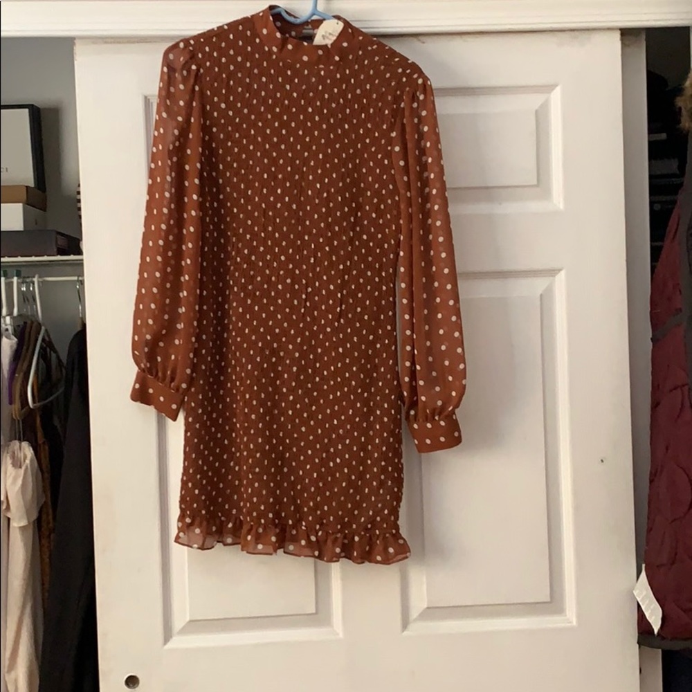 long sleeve midi dress